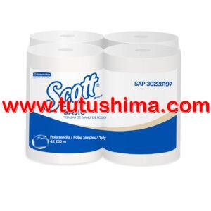 Papel Toalla Scott Jumbo Blanco 200 Mts x 4 Rollos