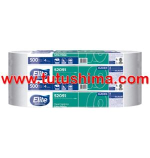 Papel Higienico Elite Clásico 500 mts x 4 Rollos