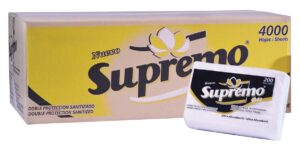 Papel Toalla Supremo Interfolido Blanco 200 Hojas cj x 20 U