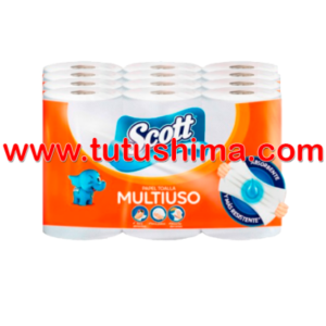 Papel Toalla Scott Muliuso Megarrollo Paquete 12 Rollos