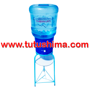 Base Metálica + Surtidor Azul + Bidón de agua San Mateo 21 lt