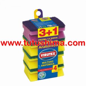 Esponja Virutex Multiuso x 4 un